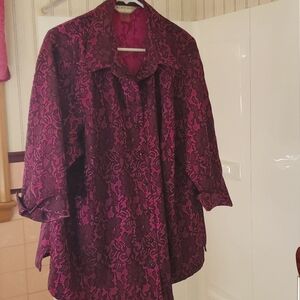 Lovely Fuschia plus Size Blouse